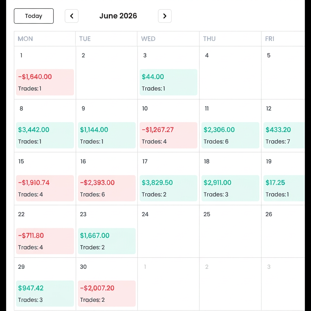 Journal de trading — mois clôturé en positif